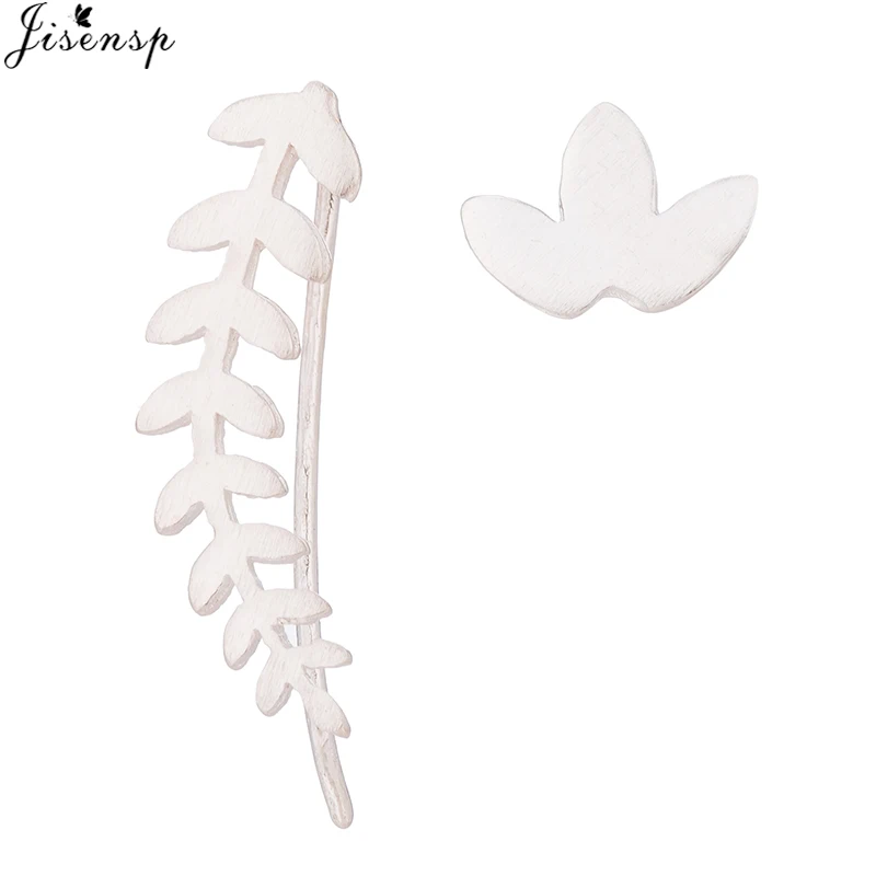 silver earrings Jisensp панковские серьги с волнами для альпинизма для женщин сережки-гвоздики, ухо в богемном стиле, милые серьги-гвоздики для пирсинга - Окраска металла: silver earrings
