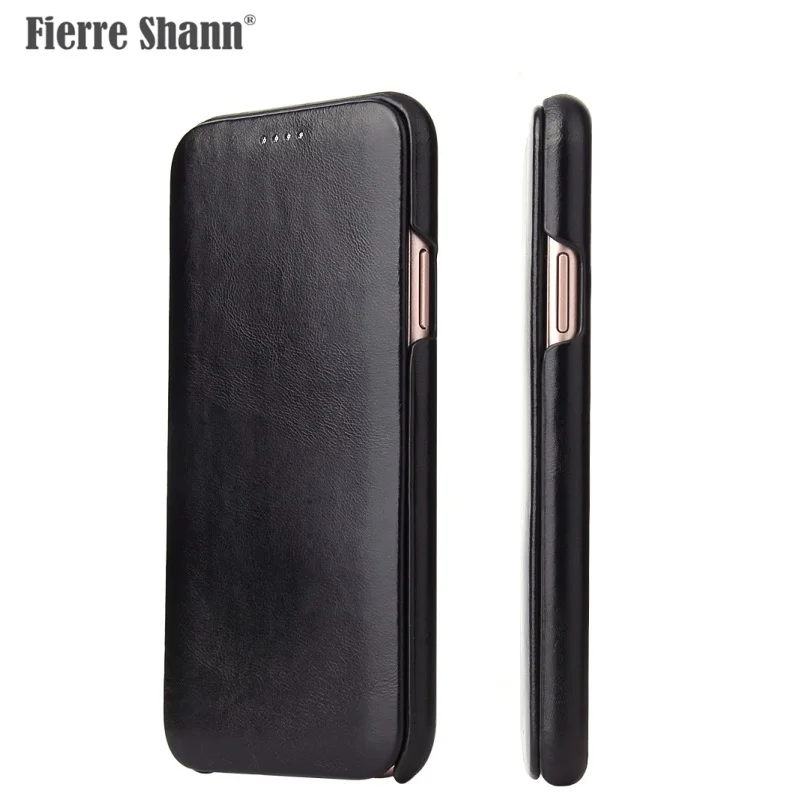 Black Роскошный кожаный флип-чехол для iphone x xs max xr/6 6s 7 8 plus, чехол Funda Etui, защитный чехол для телефона, аксессуары, оболочка, сумка - Цвет: Black