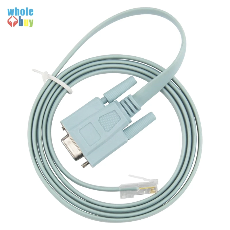 Соединитель DB9 RJ45 сетевой кабель для маршрутизатора Cisco Switch консольный с синим