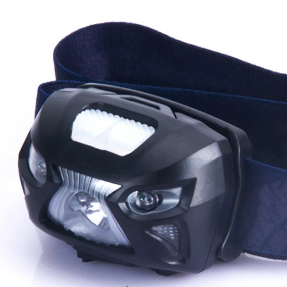 Горячая светодиодная фара USB Перезаряжаемый датчик предупреждение красный свет