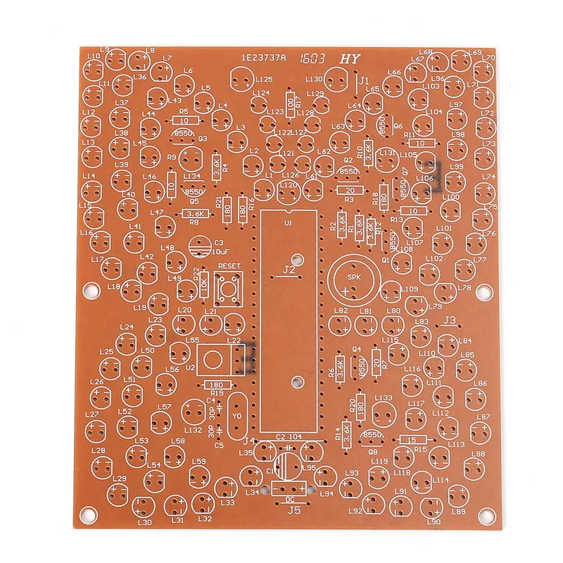 Музыкальная бабочка форма белый светодиодный светильник DIY Kit светильник ing Fun электронный производственный набор для тестирования экзамена соответствия пульт дистанционного управления