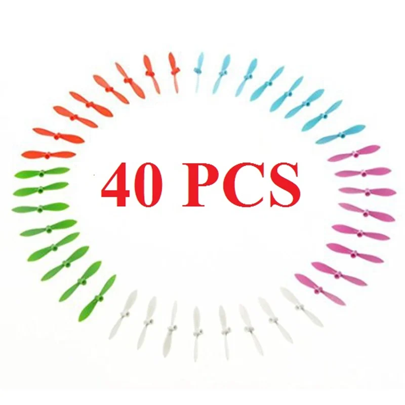 40 шт. 10 комплектов винт квадрокоптера лопасть пропеллера для детей Cheerson CX10 FQ777 124