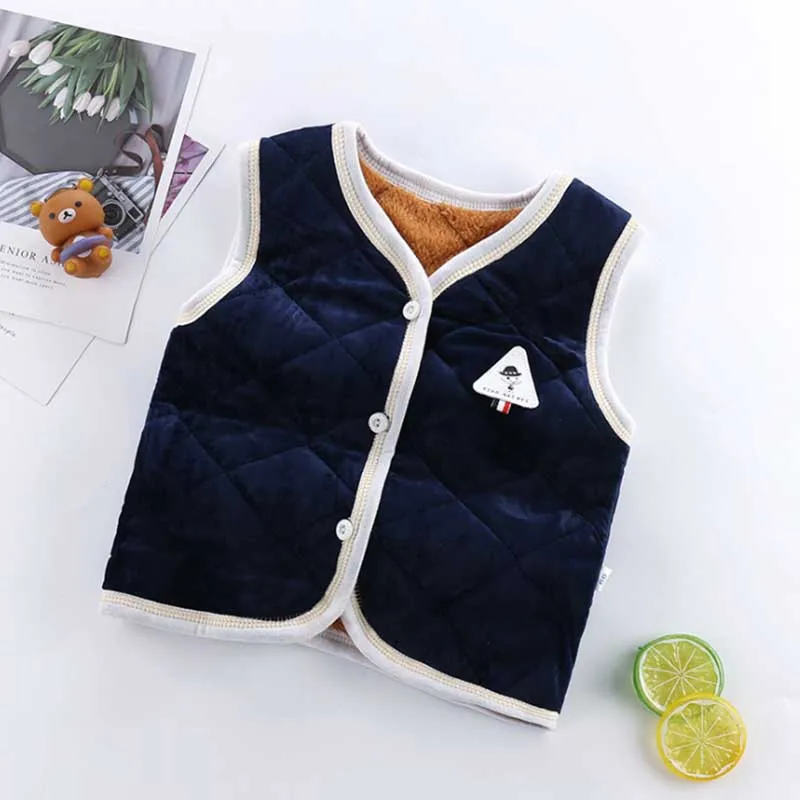 BibiCola/Детский жилет для мальчиков сезон осень-зима детские повседневные