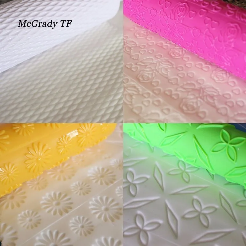 8 шт./компл. красочные пластиковые рельефные текстурированные узорчатые помадные