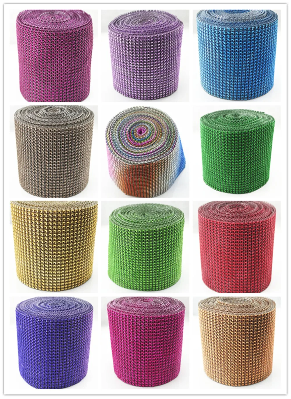 Бесплатная доставка 19 цветов бриллиантовая сетка для украшения свадебного торта