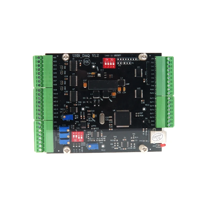 USB DAQ 16 SE/8 DIFF 2DA 12-bit 100Ks/s аналоговая плата сбора данных 6DI 6DO PWM счетчик C LabVIEW MATLAB Windows Linux