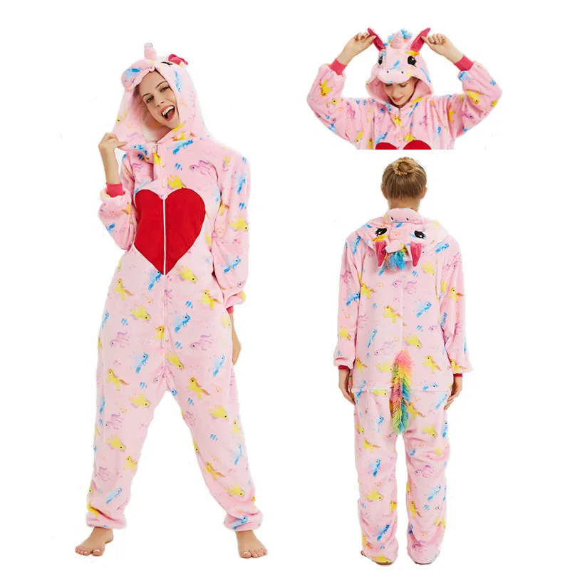 Onesie Оптовая продажа животных кигуруми Хаски звезда Единорог Комбинезоны для