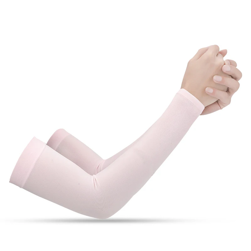 Pink No finger 1 пара солнцезащитных перчаток с защитой от ультрафиолета для мужчин, женщин и детей, защитные перчатки для бега для гольфа, велоспорта, вождения - Цвет: Pink No finger