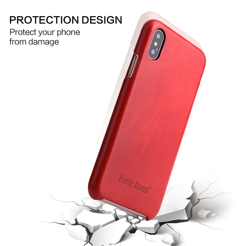Для iPhone X XR чехол для телефона из натуральной кожи тонкий чехол из воловьей кожи Бизнес настоящая кожа Магнитный смарт-чехол для Apple iPhone XS Max