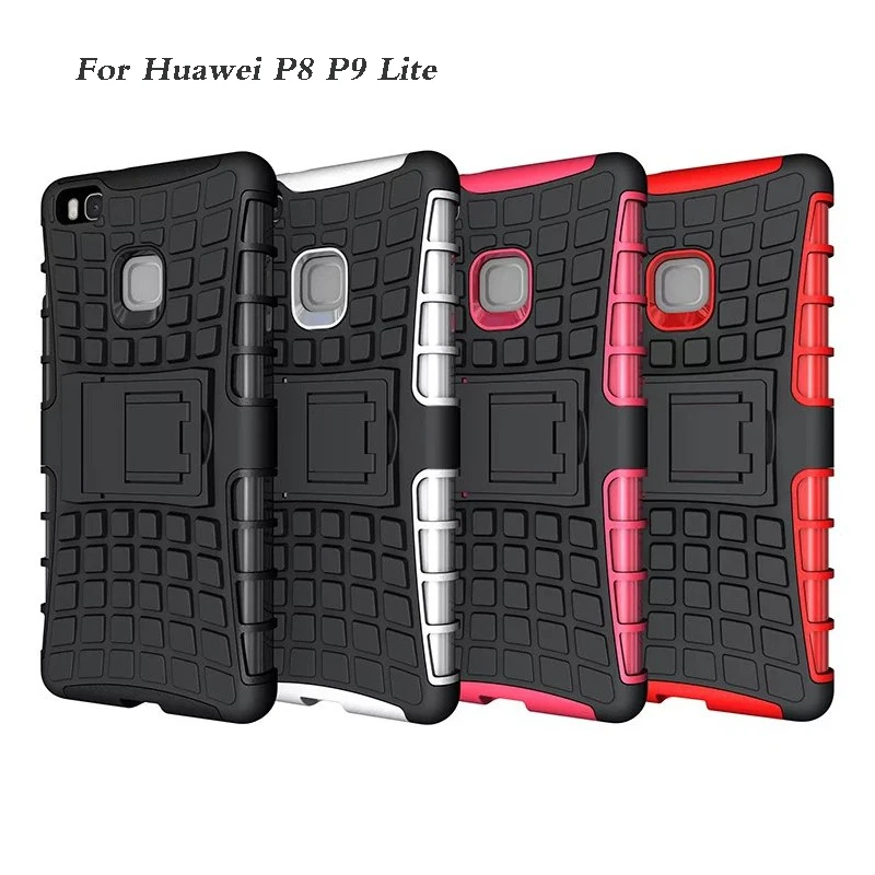 Для Huawei Honor 5X GR5 P8 P9 Lite Heavy Duty Броня ударопрочный Мягкий Силиконовый Телефон Case