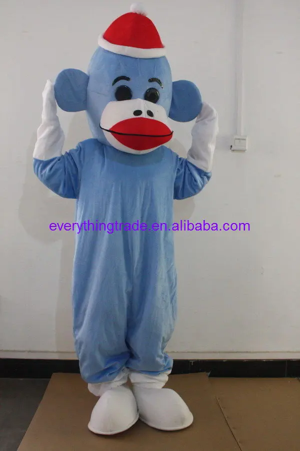 2014 hot sale Professional New Style Sock Monkey Fancy Dress Mascot Costume Adult | Тематическая одежда и униформа