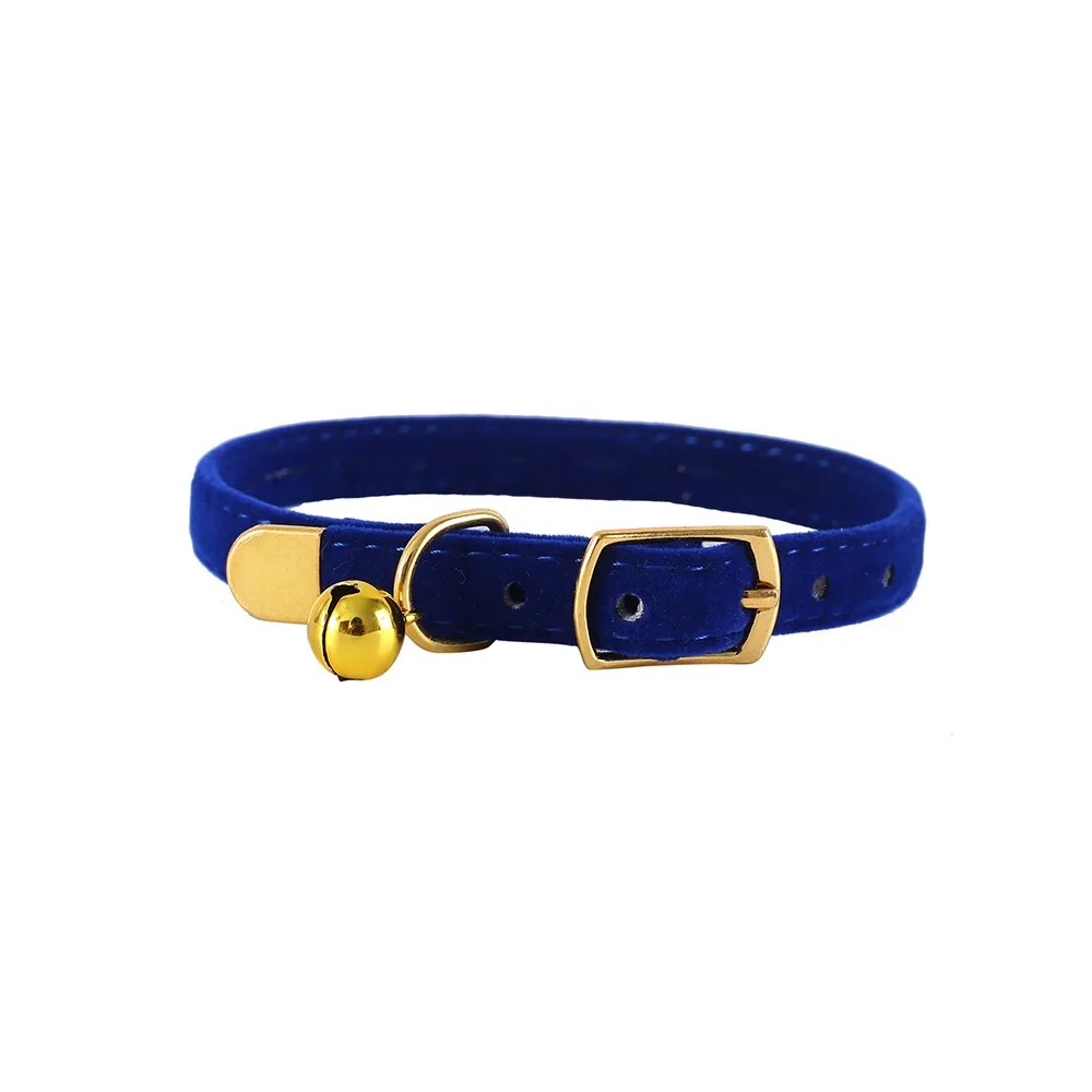 Blue with Bell Ошейник для кошек с колокольчиком, ошейник для кошек, ошейник для щенков, ошейник для кошек, ошейник для домашних животных, поводок для собак, товары для домашних животных - Цвет: Blue with Bell