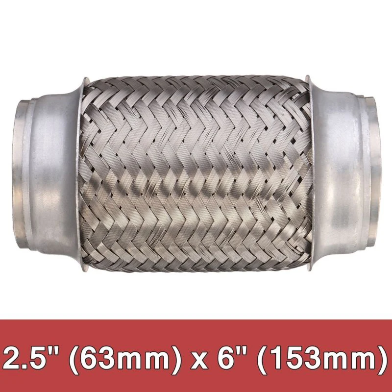 

2.5 Stainless car EXhaust Flex Pipe Bellow Flexible Joint Coupler 153mm In Length auto accessories