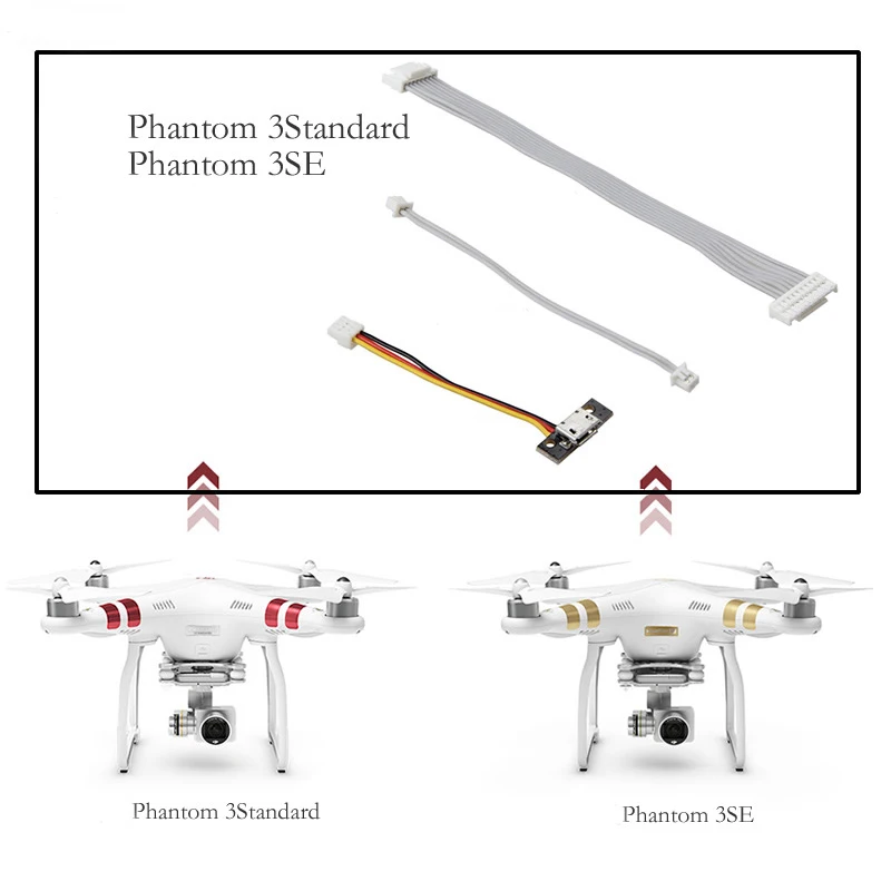 2 7 K камера Drone часть 81 набор кабелей (STA) Сменные кабели для DJI Phantom 3 Standard SE|Кабели