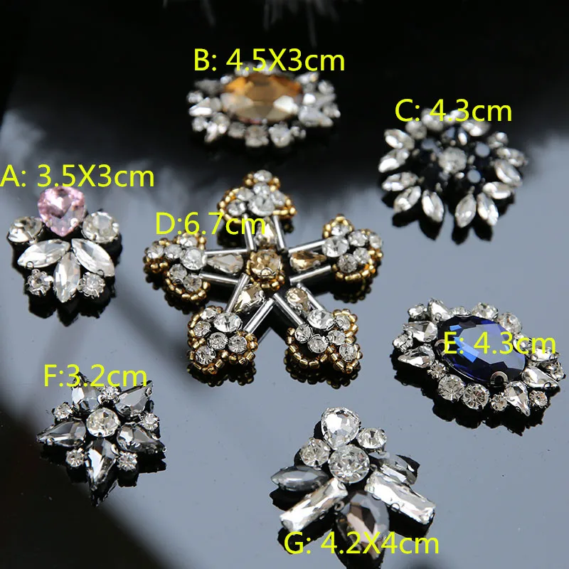 Винтажное стекло со стразами ткань алмазные патчи ручной работы из бисера