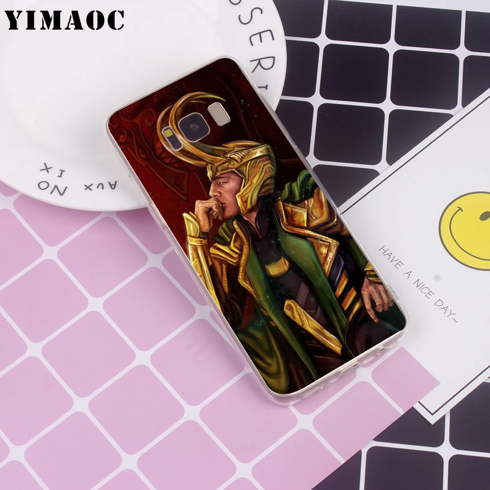 YIMAOC Loki Tom Hiddleston for Samsung Galaxy A10 A20 A30 A40 A50 A70 A2 J4 J6 J7 J8 Core Duo Note 10 Plus Soft Case |