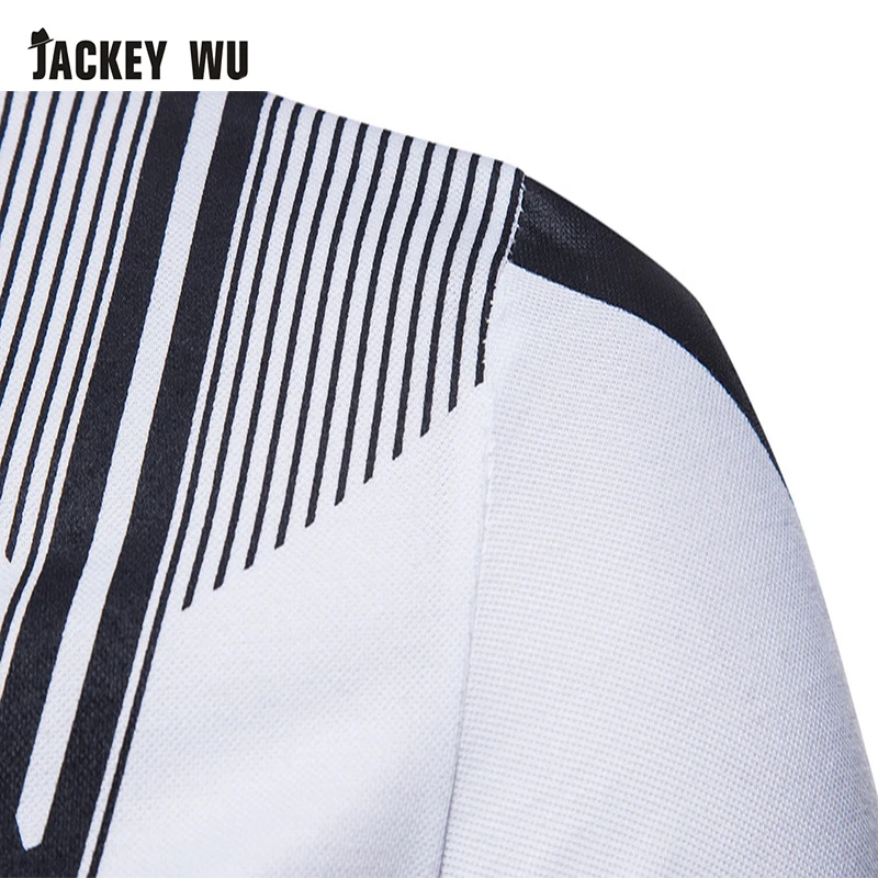 JACKEYWU новинка 2019 Мужская рубашка поло модная трендовая повседневная летняя с