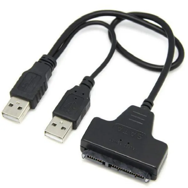 USB 2 0 штекер Sata 22 Pin адаптер кабель 5 дюйма мощность Мобильная коробка для жесткого