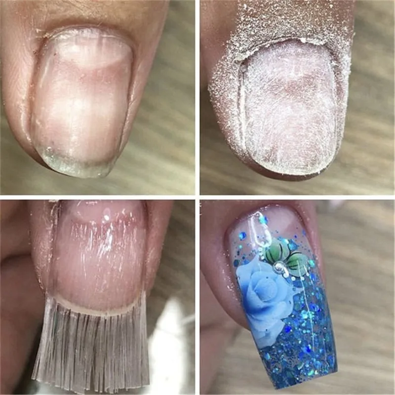 10 шт./30 шт./50 шт. стекловолокно для наращивания ногтей Fibernails акриловые наконечники маникюрный салонный инструмент кривизны зажимы с пинчером