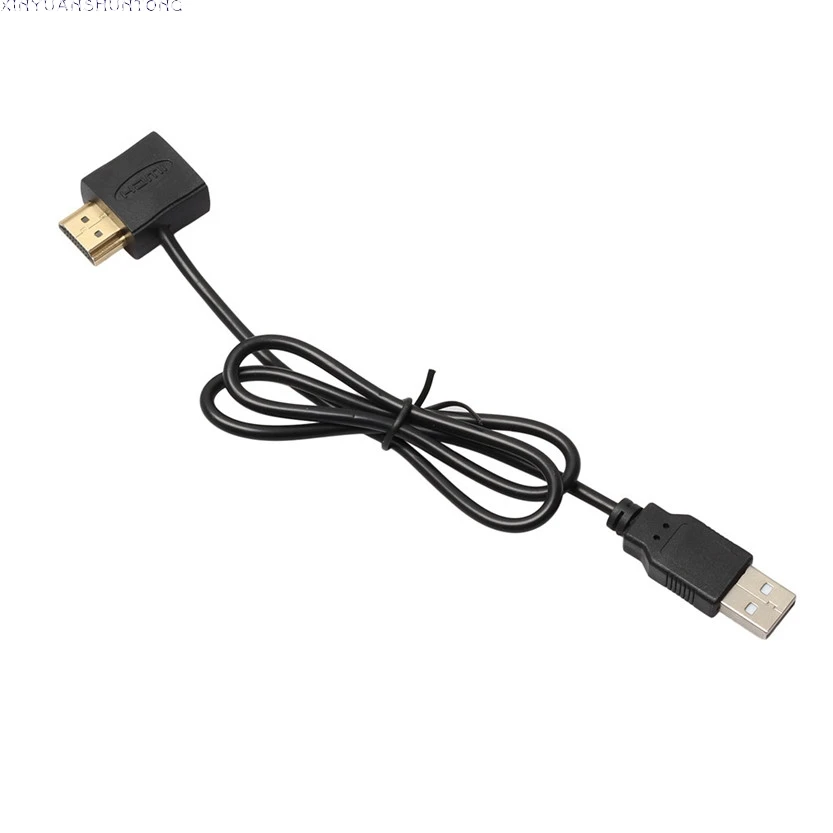 Конвертер+ USB 2,0 Мужской кабель зарядного устройства сплиттер адаптер 50 см HDMI мужчин и женщин JUL27
