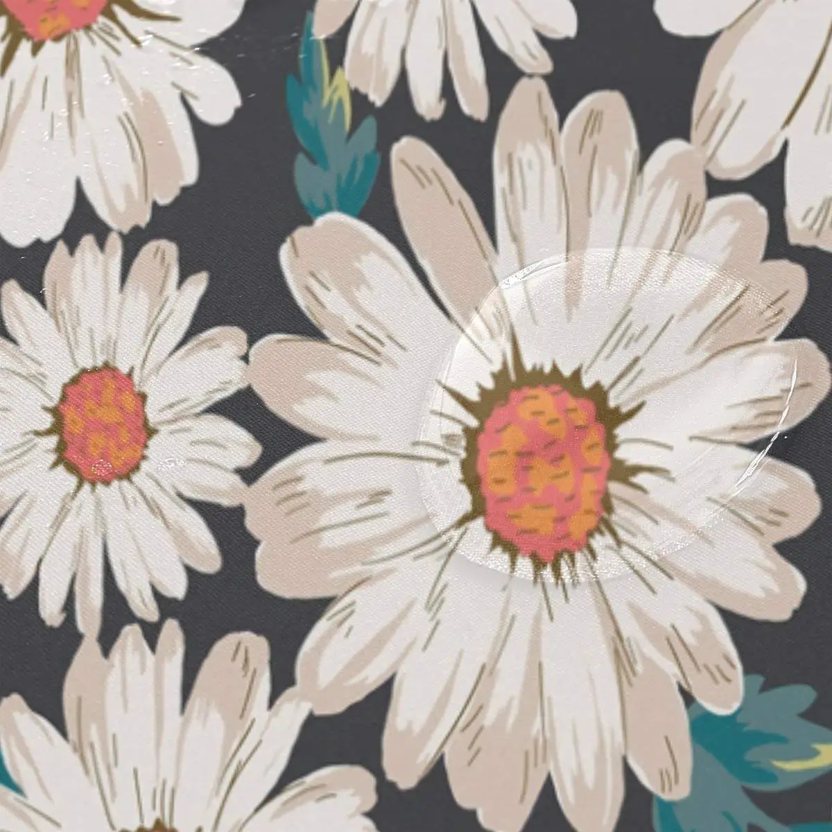 Акварель Маргаритка Цветок Водонепроницаемый полиэстер ткань занавеска для