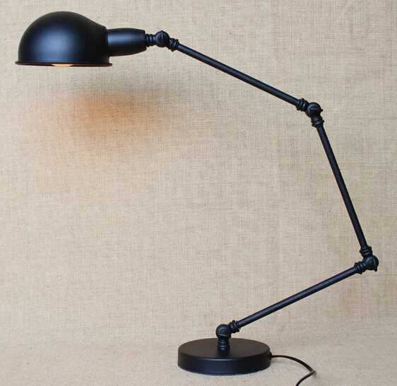 

Adjustable Metal Loft Style Industrail Vintage LED Desk Lamp Simple Table Lamp For Cafe Study Room Bar Light Luminaria De Mesa