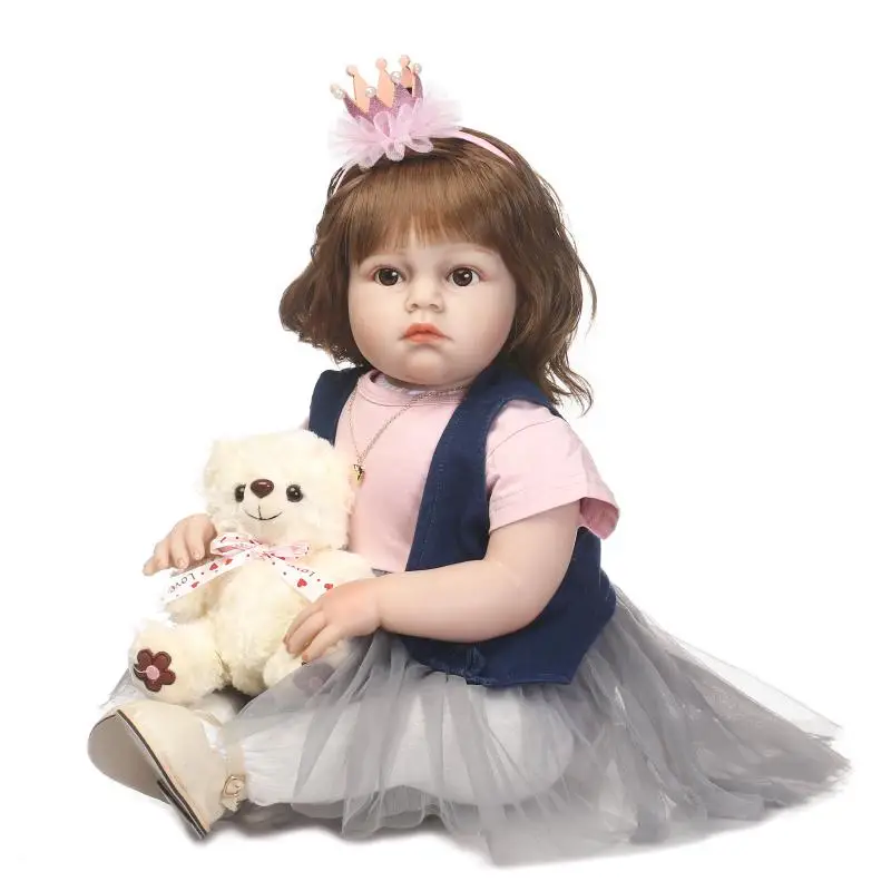 70 см Reborn Siliconetoys Dolls 28 &quotРеалистичная Коллекционная Кукла виниловая