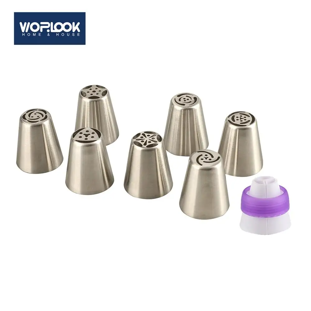 124 шт. Кондитерские сопла соединитель нержавеющая сталь розовый крем жаростойкая