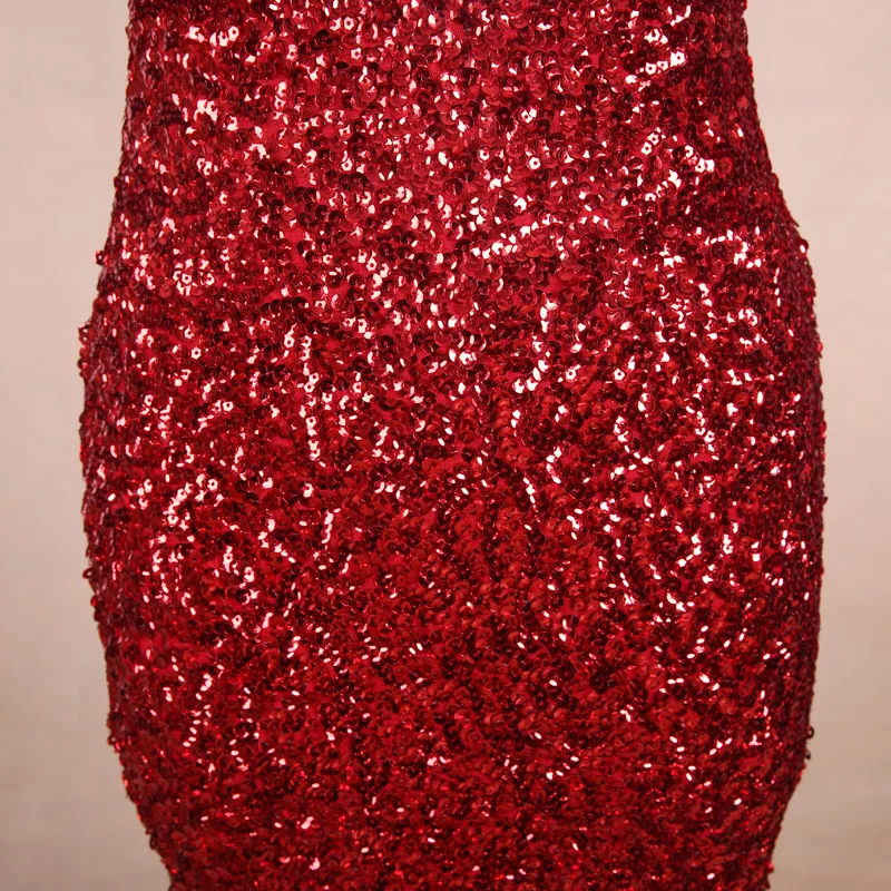 

BLINGSTORY Summer Women Polyester Package Hip Glitter Sequin Off Shoulder Dress Night Club