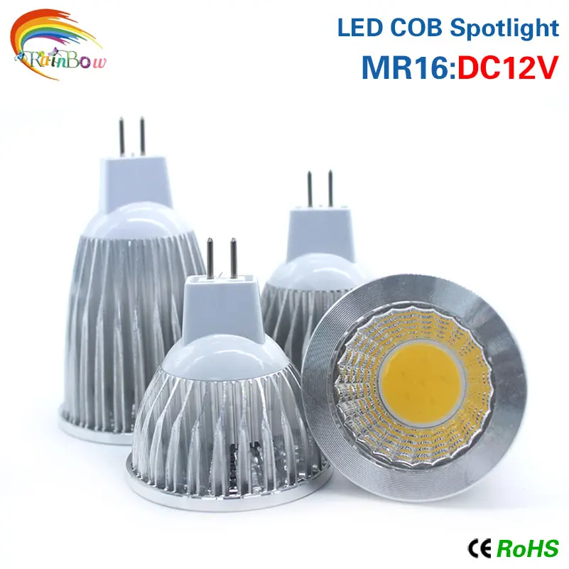 

10 шт./лот Светодиодный прожектор E27 GU10 GU5.3 AC85-265V / MR16 DC12V высокой яркости COB 9 Вт 12 Вт 15 Вт белый/теплый белый свет лампы