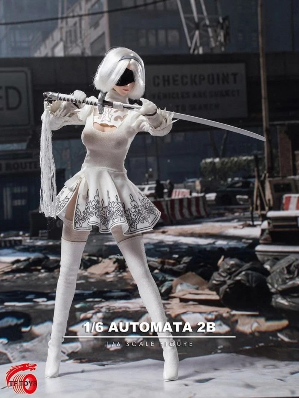 Игровая фигурка 2B 1/6 nier automata фигурка голова лепить комплект одежды w оружие nier 2 девушка фигурка желаний МАСКА ИГРУШКА Коллекционная без тела