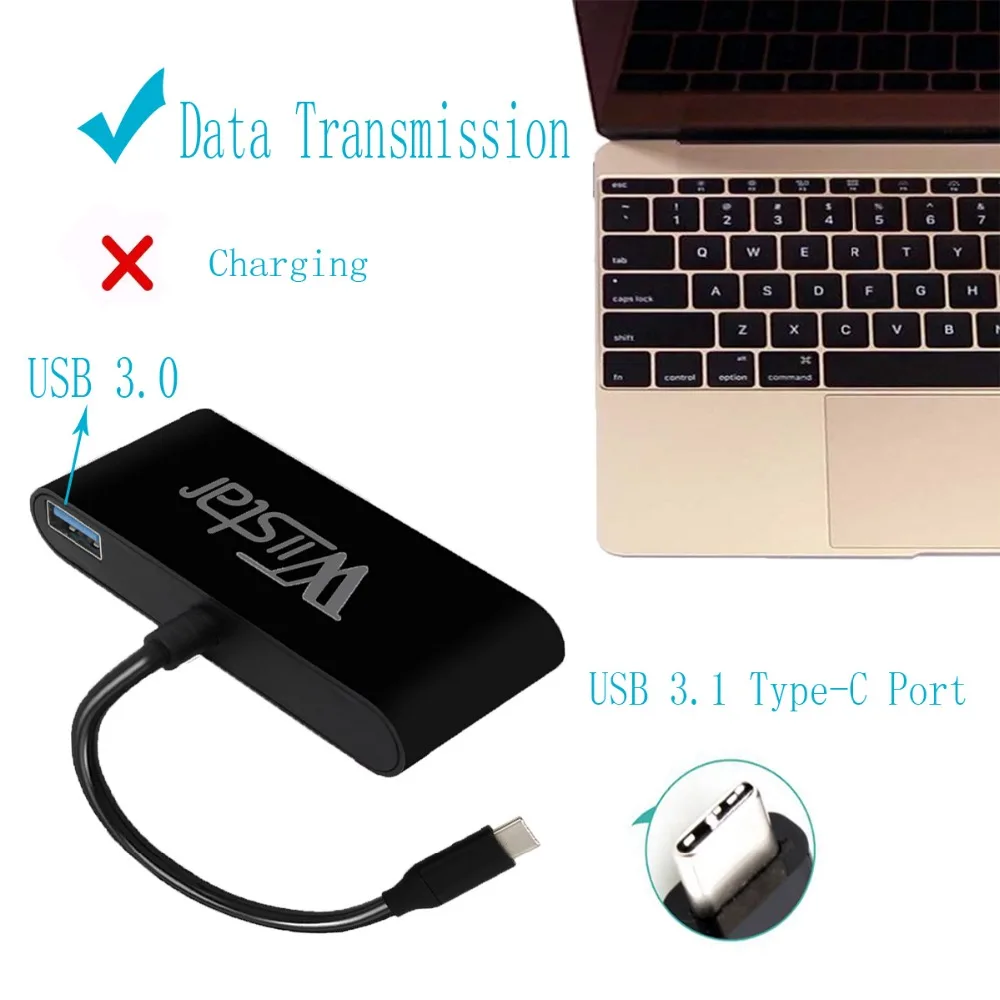 Преобразователь типа C USB 3 1 Type к HDMI VGA 5 мм аудио адаптер с 0 для передачи данных