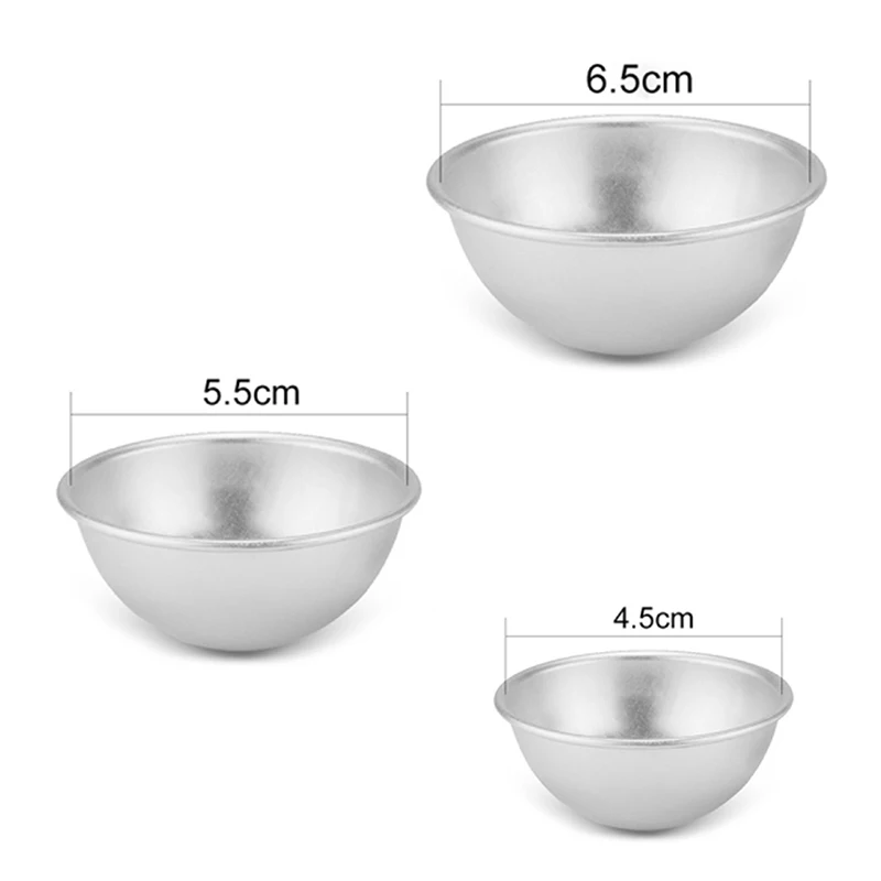 6 шт./упак. шарики для ванны металлический алюминиевый сплав форма бомбочек ванн 3D