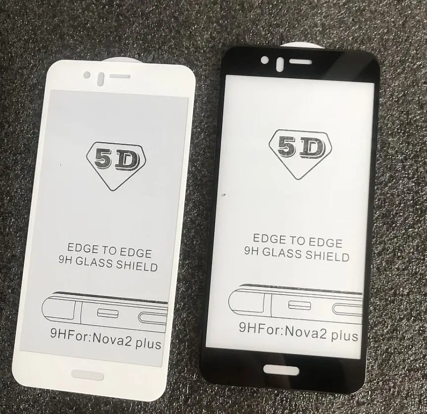 5D Screen Protector Tempered Glass for Huawei P10 / Lite Plus Curved Edge Full Cover Toughened Film 100pcs camdems | Мобильные