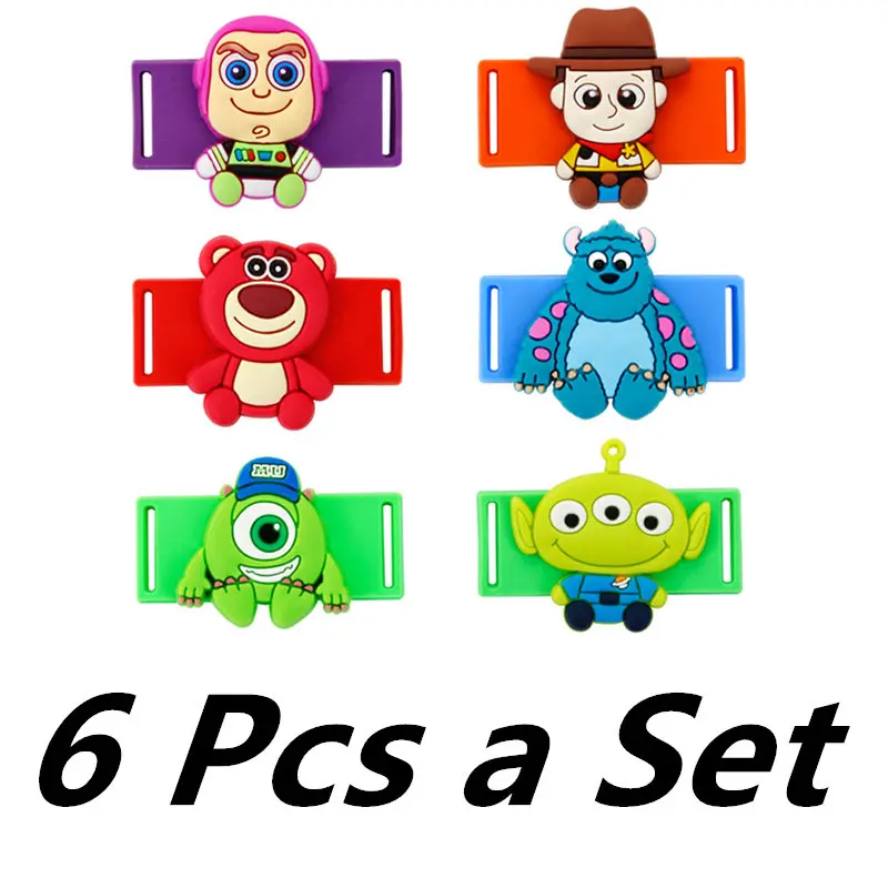 6 Pcs a Set Новинка История игрушек мультфильма украшения для обуви Повседневное/спортивной обуви подвески для шнурки 6 шт./компл. аксессуары для обуви подходит детям подарки M433 - Цвет: 6 Pcs a Set