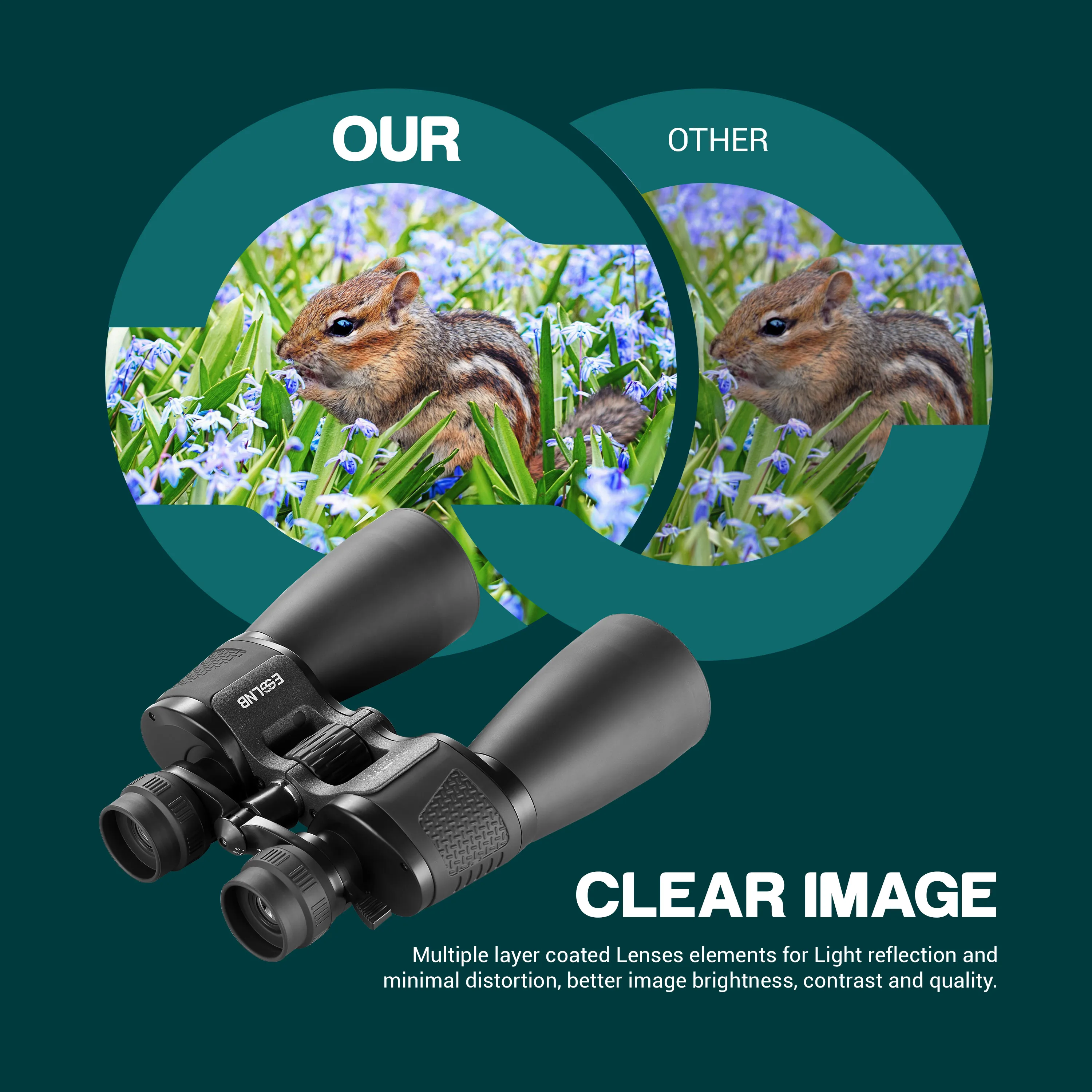 10-120X80 Zoom Binoculars Large FMC Lens HD Vision for Hunting Camping Bird Watching Professional Telescope with Carrying Bag |