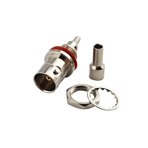 2 шт. BNC Гнездовой разъем уплотнительное кольцо РЧ 50ohm обжимной RG179 RG316 RG174