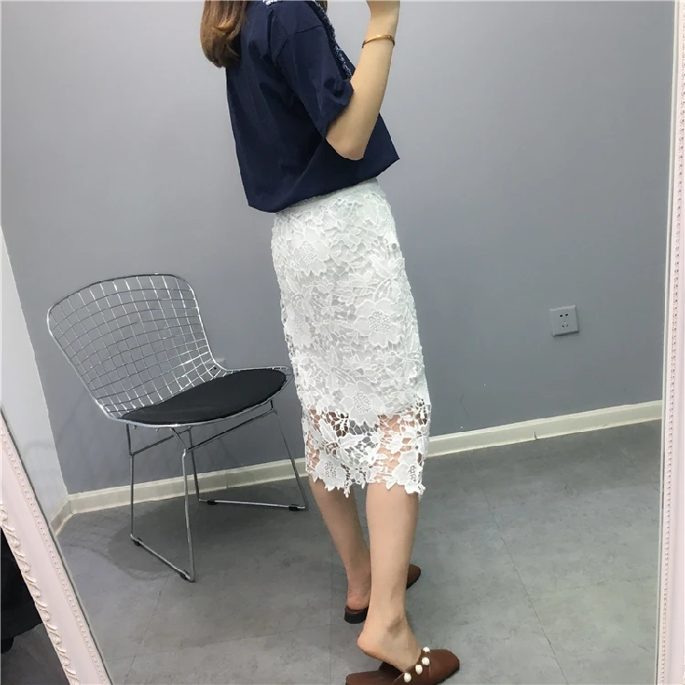 Flectit для женщин Винтаж Белый Черный Faldas Mujer повседневное высокая Талия