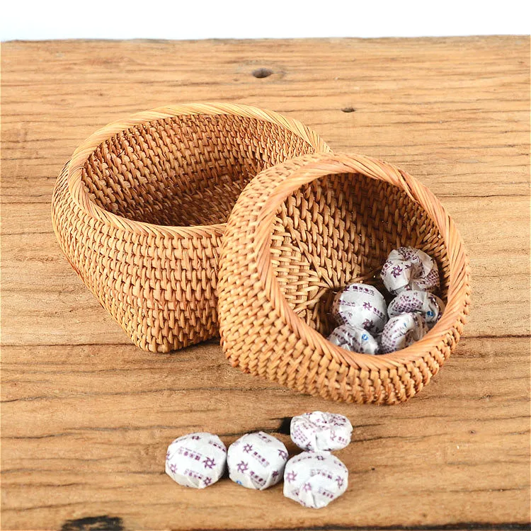 Ручная работа вязанная банка для конфет чистые коробки хранения плетеная