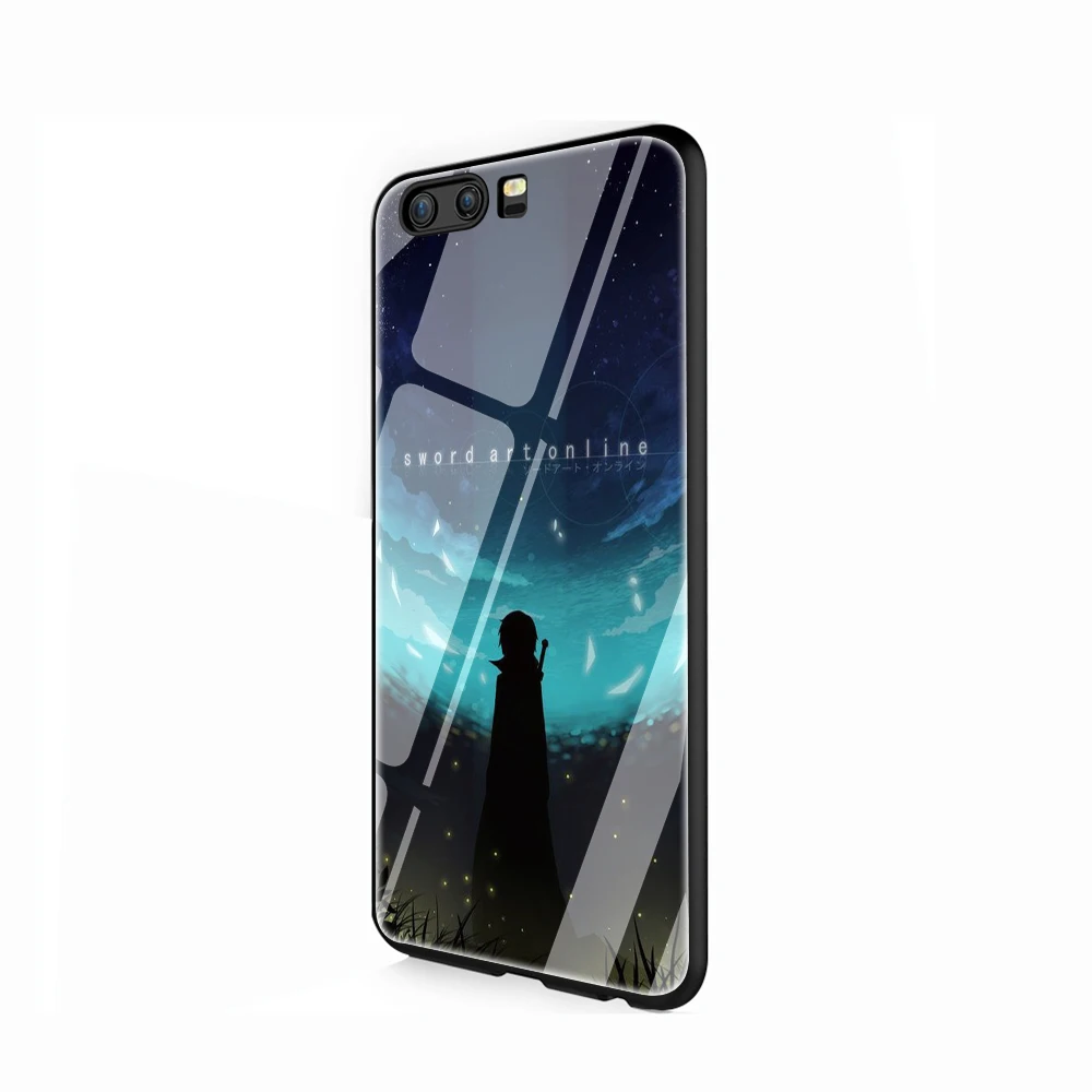 Sword Art Online SAO аниме чехол из закаленного стекла для телефона huawei P10 P20 P30 Y6 Y9 Honor 8X 7A pro 9 10 Lite mate 20 Lite - Цвет: G3