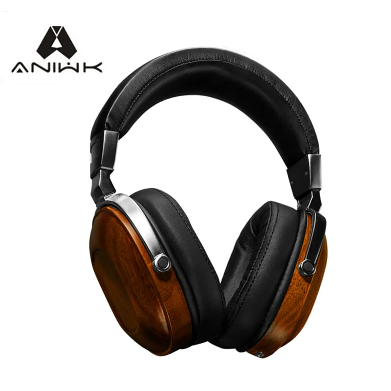 Aniwk B8 Hi-Fi гарнитура черный металл красного дерева с Бериллиевого сплава Glucydur
