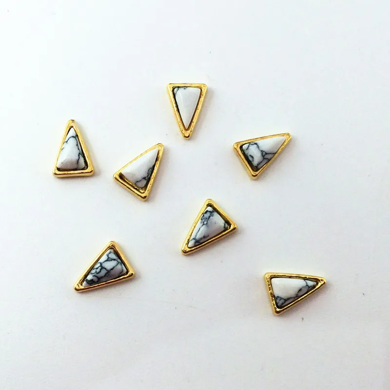 100 шт. Ретро японские металлические украшения для ногтей турецкий Бирюзовый