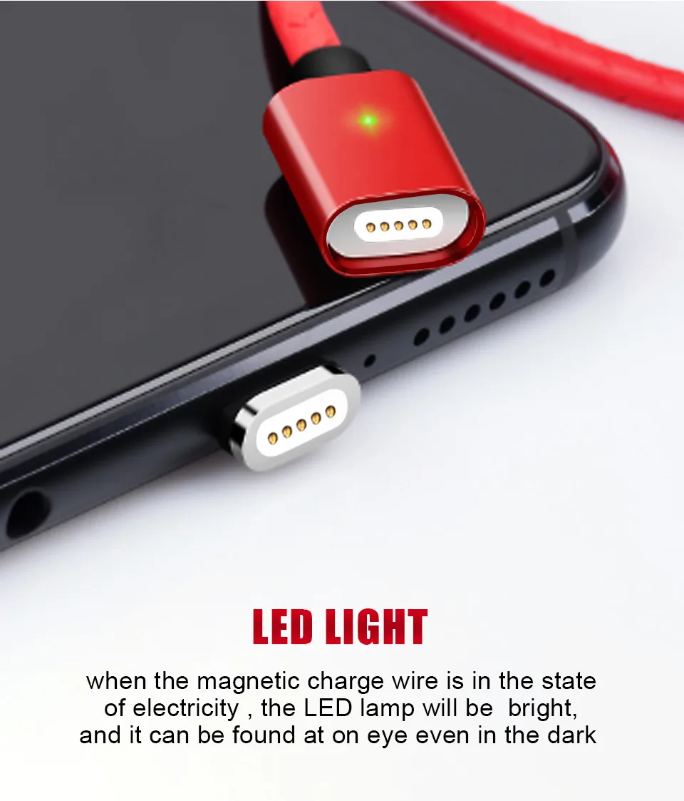 Coolreall Магнитный кабель для Micro usb type C быстрой зарядки телефона Microusb type-C магнитное зарядное устройство usb c для iphone huawei xiaomi