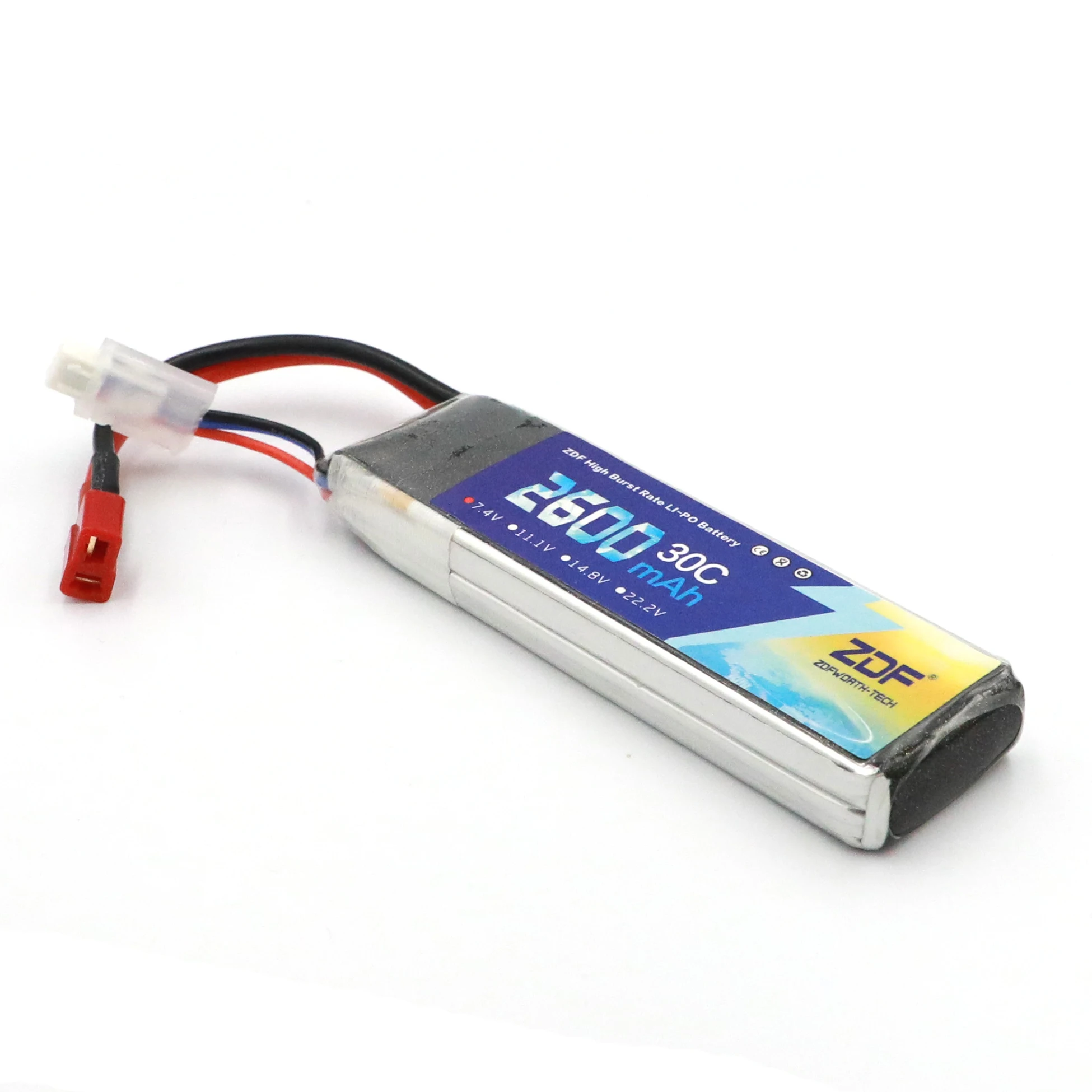 Аккумулятор ZDF Lipo 2s 7 4 в 2600 мАч 30C Max 60C Hubsan H501S для дрона Akku литий-полимерный