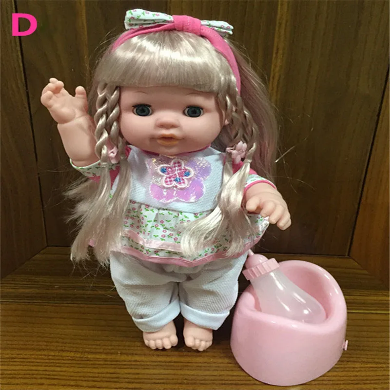 Детские куклы reborn kawaii Игрушки для маленьких девочек звуковые напитки вода