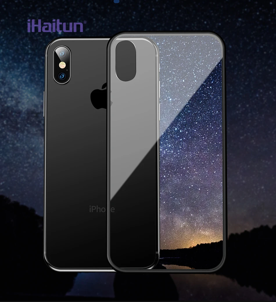 iHaitun Luxury Shock Proof Case For iPhone XS MAX XR X Cases Ultra Thin Soft Side Transparent For iPhone X 10 XS MAX Drop Cover