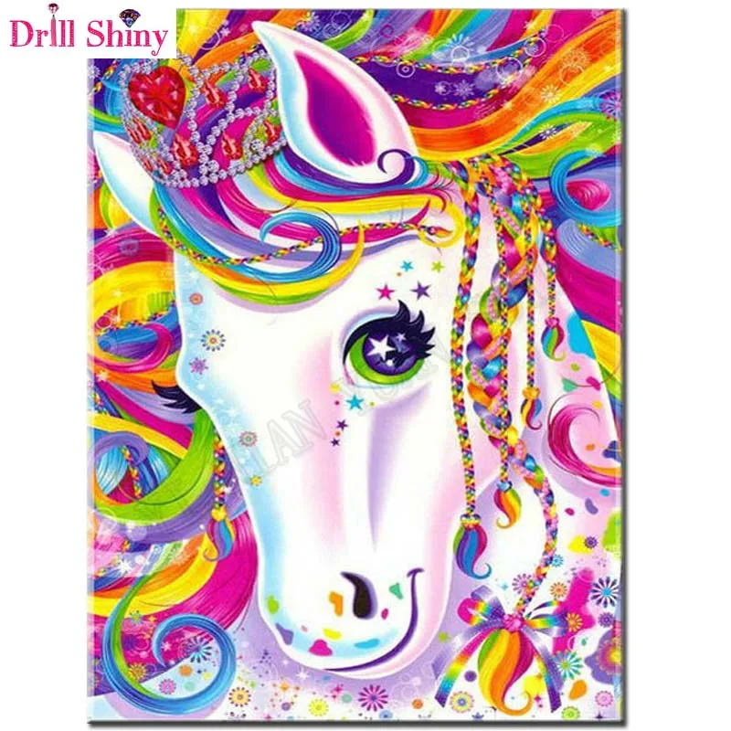 

5D Full Diamond Painting Cross Stitch kit cartoon unicorn diy Diamond Embroidery pattern Diamond Mosaic picture rhinestone paste