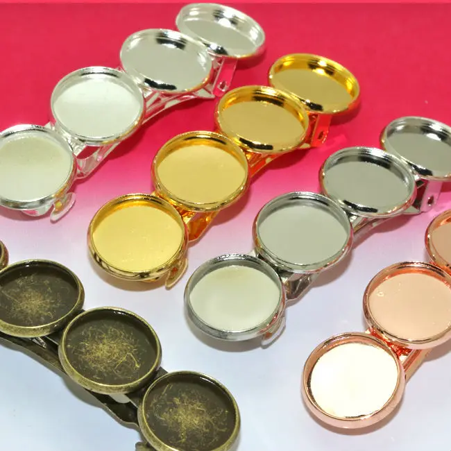 5 шт. с четырьмя внутренними 12 мм античными бронзовыми пружинными заколками для