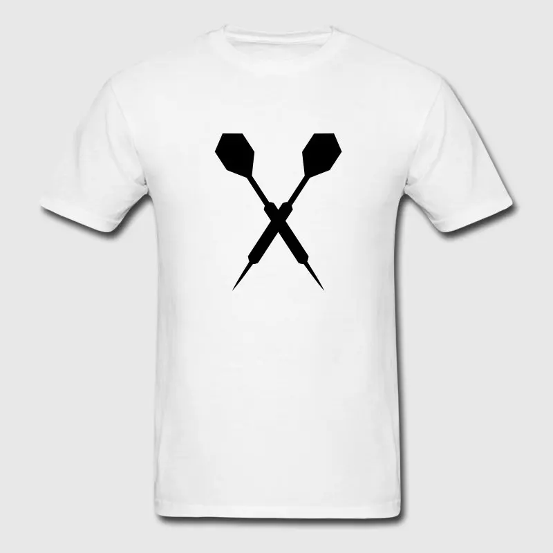 Новая мода футболка для Для мужчин Homme Dart футболки одноцветное круглый вырез