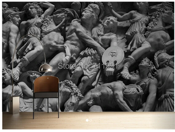 Пользовательские обои для стен 3 d древняя Римская Статуя в гостиную спальню